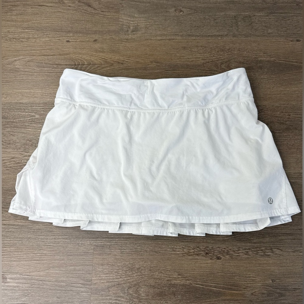 Lululemon Women’s Run: Speed Skirt, White, size 8 - Picture 4 of 12